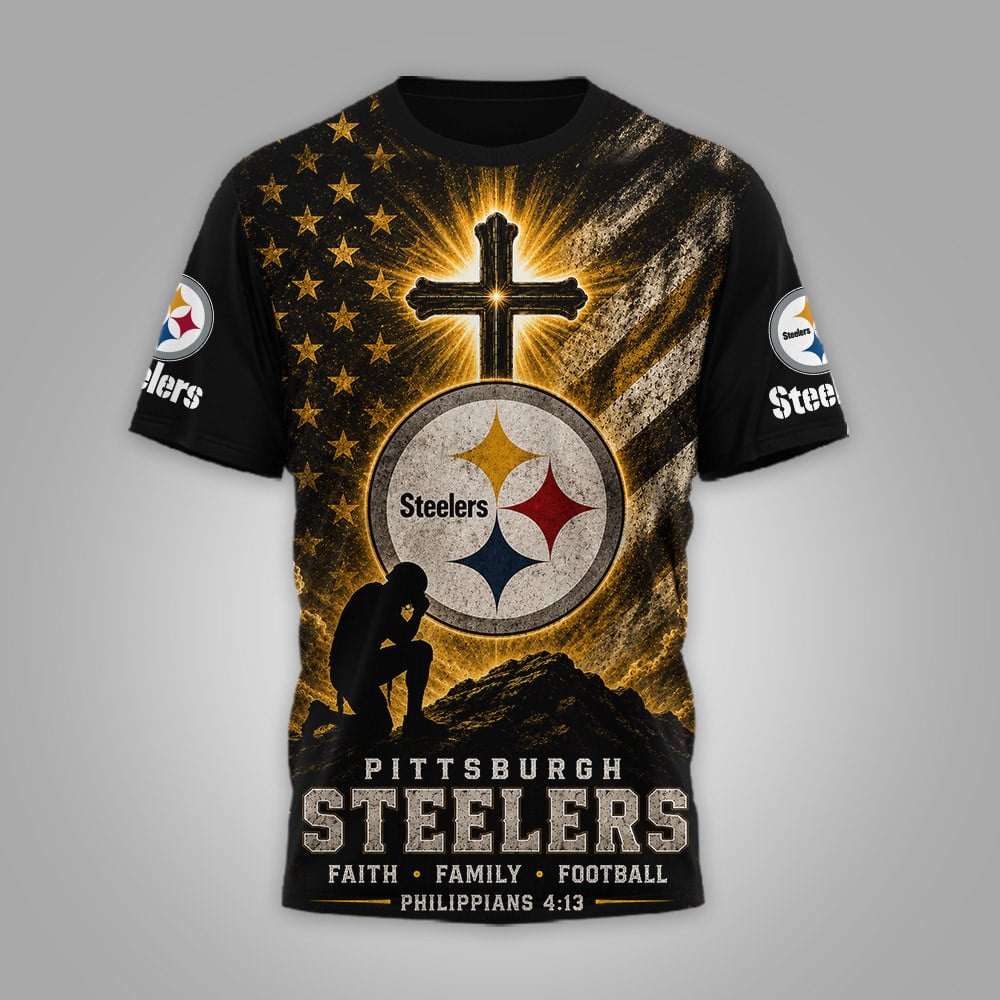 P.steelers | Premium  Faith Family 3d Shirt Nf1
