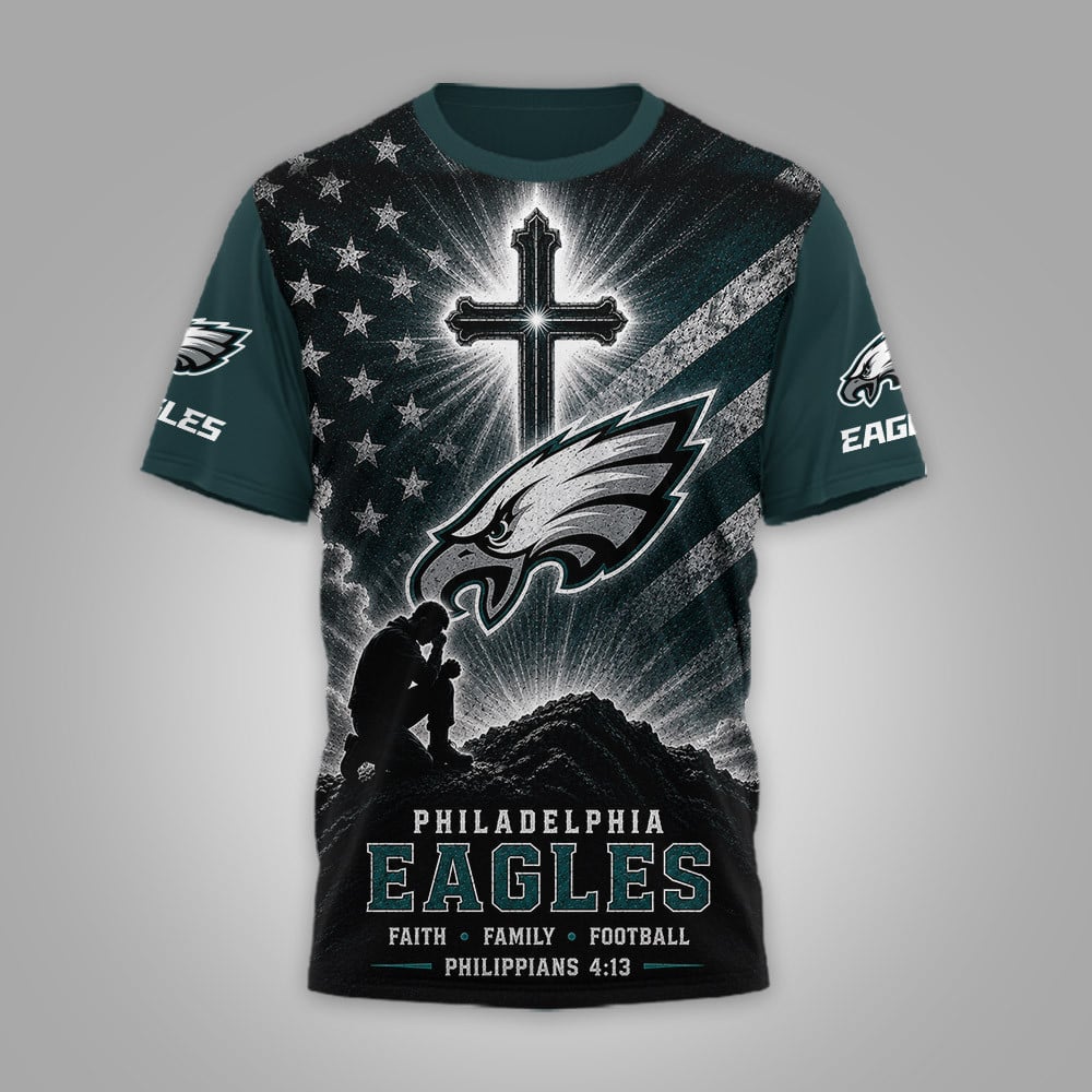 P.eagles | Premium  Faith Family 3d Shirt Nf1