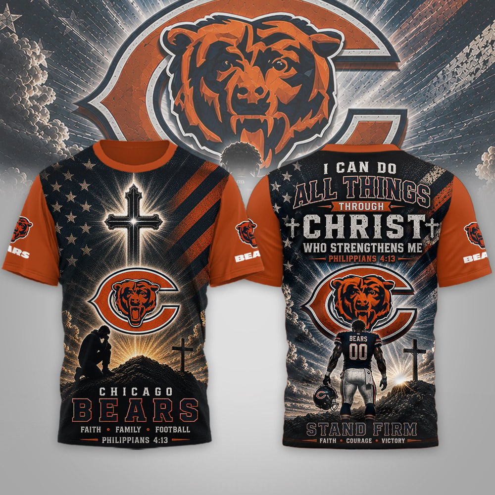 C.bears | Premium  Faith Family 3d Shirt Nf1