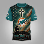 M.dolphins | Premium  Faith Family 3d Shirt Nf1