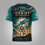 M.dolphins | Premium  Faith Family 3d Shirt Nf1