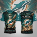M.dolphins | Premium  Faith Family 3d Shirt Nf1