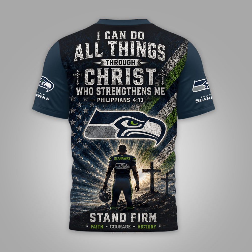 S.seahawks | Premium  Faith Family 3d Shirt Nf1