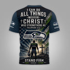S.seahawks | Premium  Faith Family 3d Shirt Nf1