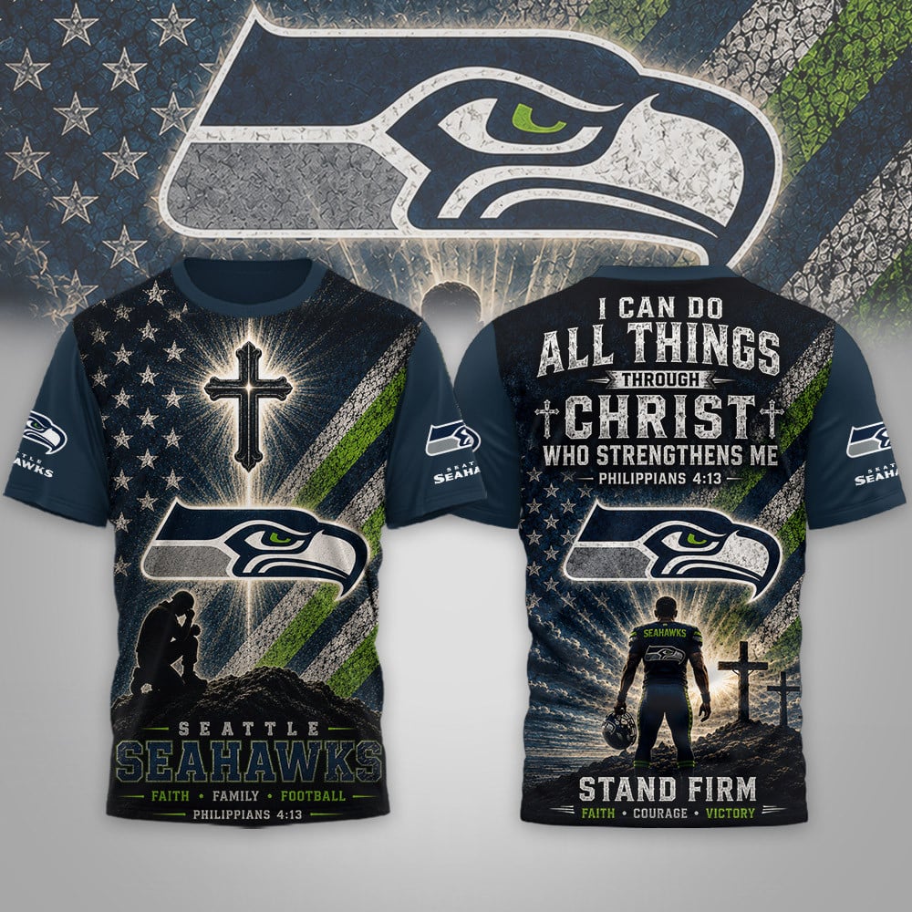 S.seahawks | Premium  Faith Family 3d Shirt Nf1