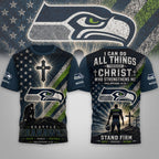 S.seahawks | Premium  Faith Family 3d Shirt Nf1