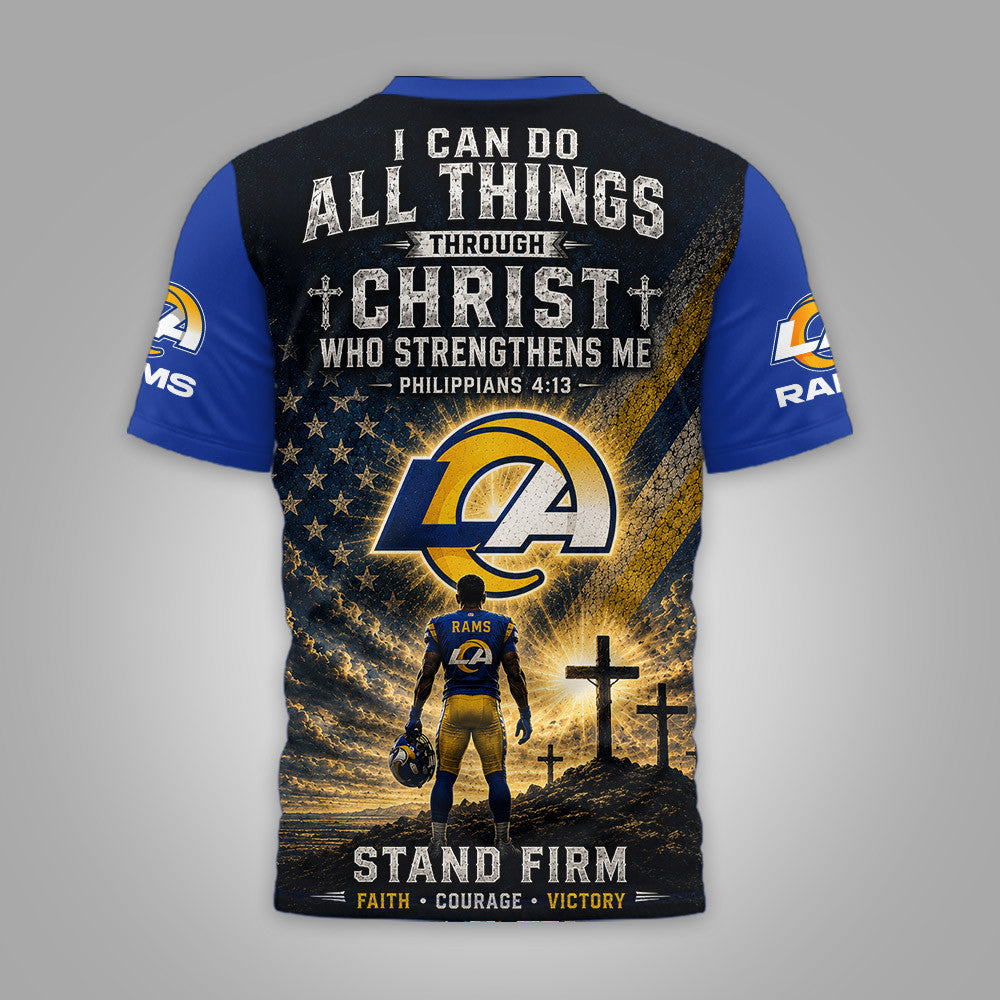 La.rams | Premium  Faith Family 3d Shirt Nf1