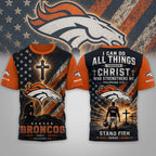 D.broncos | Premium  Faith Family 3d Shirt Nf1