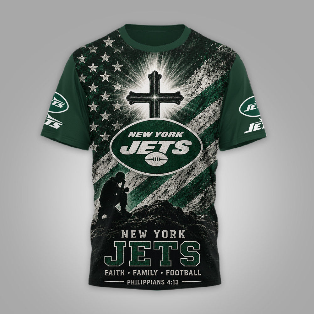 Ny.jets | Premium  Faith Family 3d Shirt Nf1