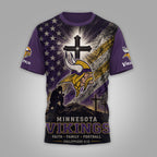 M.vikings | Premium  Faith Family 3d Shirt Nf1