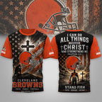 C.browns | Premium  Faith Family 3d Shirt Nf1