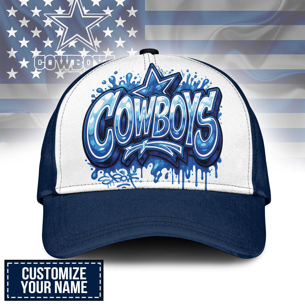 D.cowboys | Premium  Custom Graffiti Team Cap Nf1
