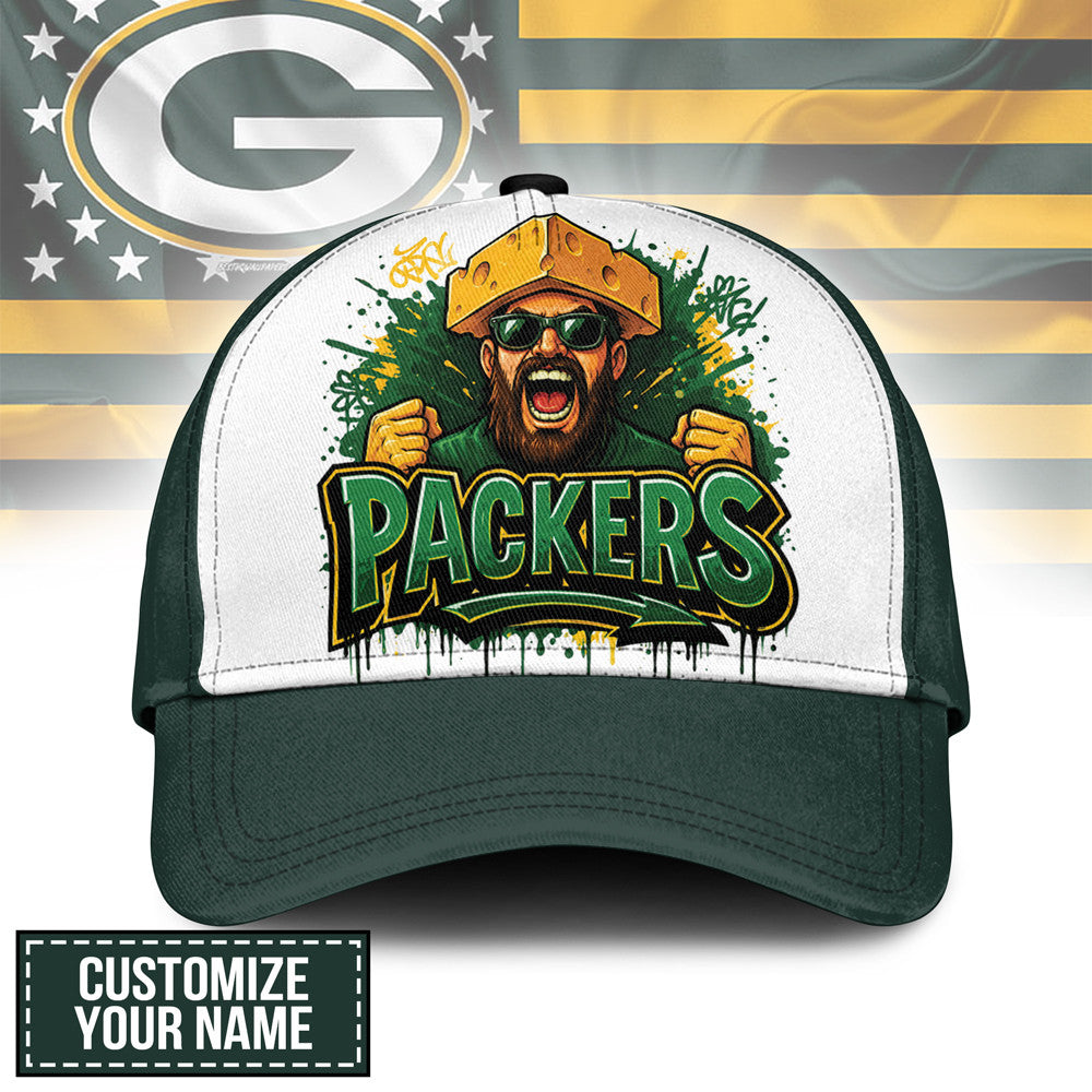 Gb.packers | Premium  Custom Graffiti Team Cap Nf1