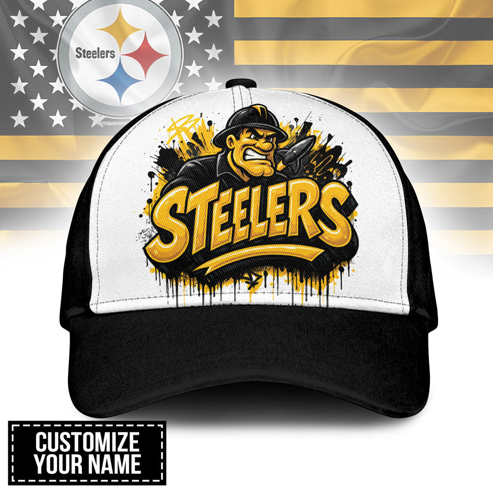 P.steelers | Premium  Custom Graffiti Team Cap Nf1
