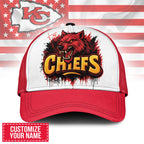 Kc.chiefs | Premium  Custom Graffiti Team Cap Nf1