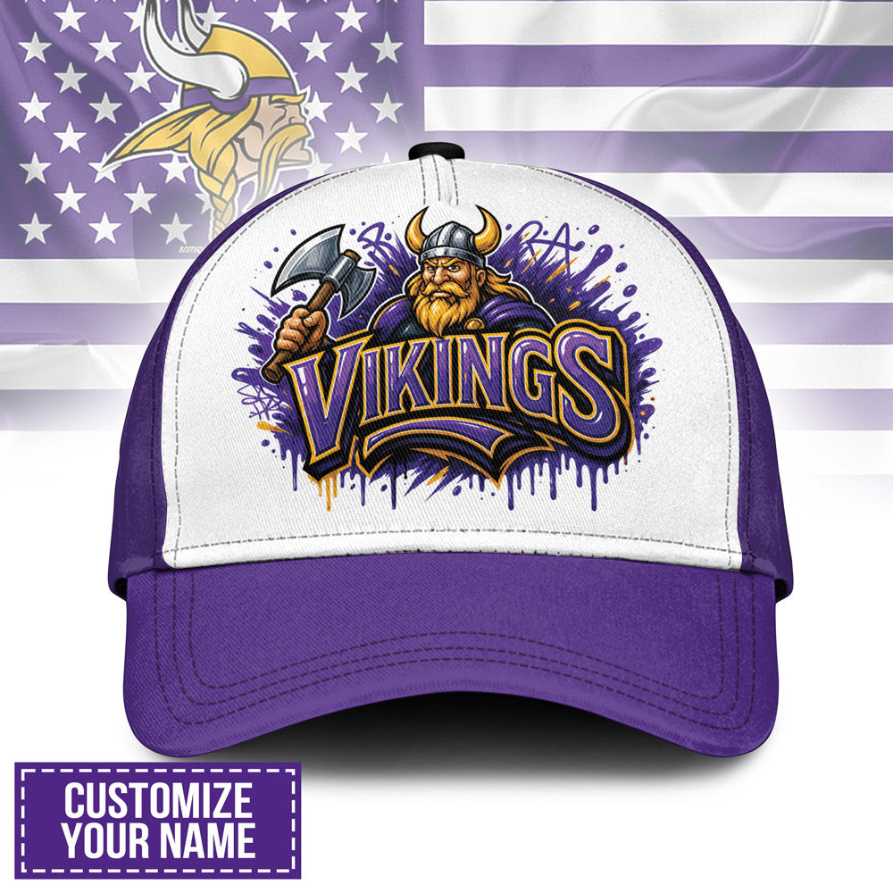 M.vikings | Premium  Custom Graffiti Team Cap Nf1