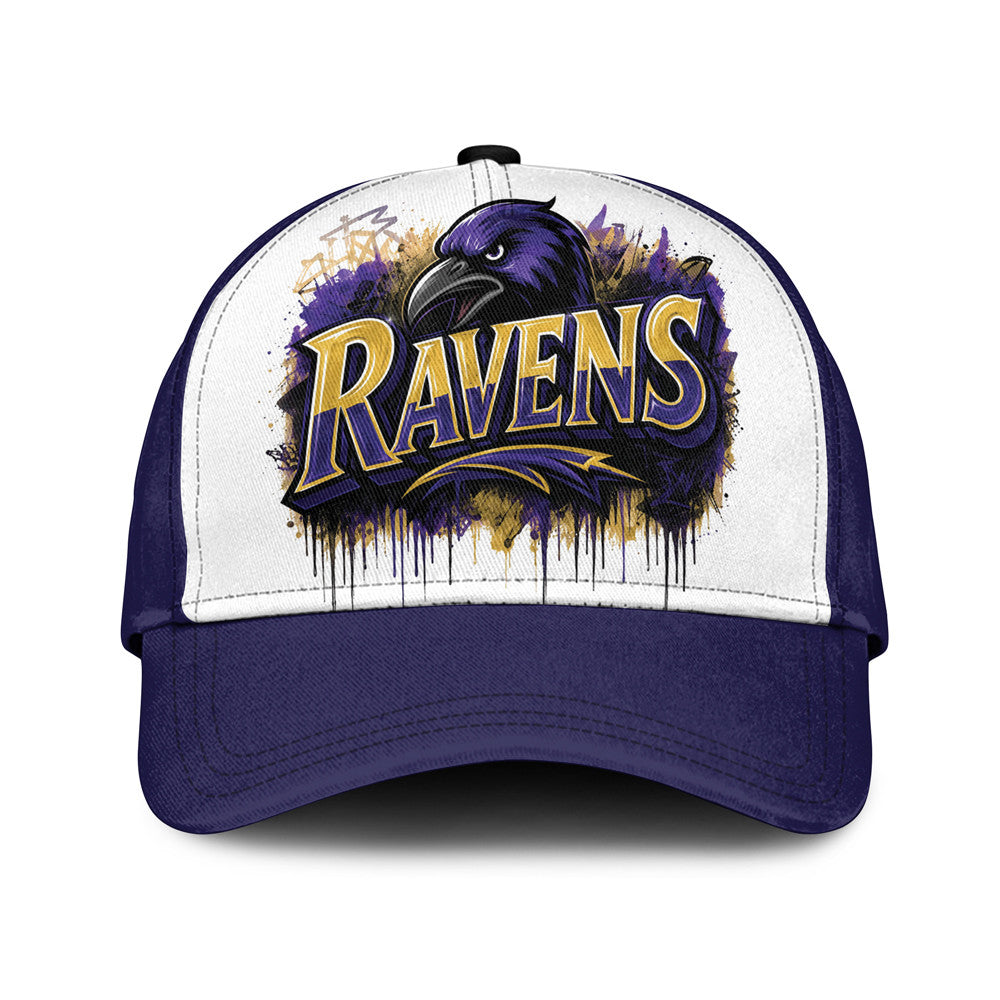B.ravens | Premium  Custom Graffiti Team Cap Nf1