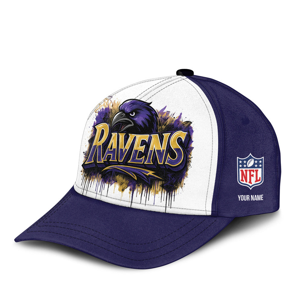 B.ravens | Premium  Custom Graffiti Team Cap Nf1