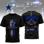 D.cowboys | Premium  Police Tribute Team 3d Shirt Nf1