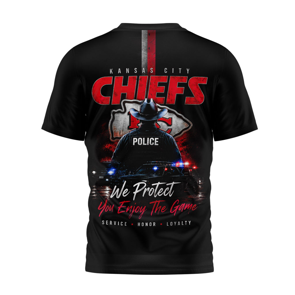 Kc.chiefs | Premium  Police Tribute Team 3d Shirt Nf1