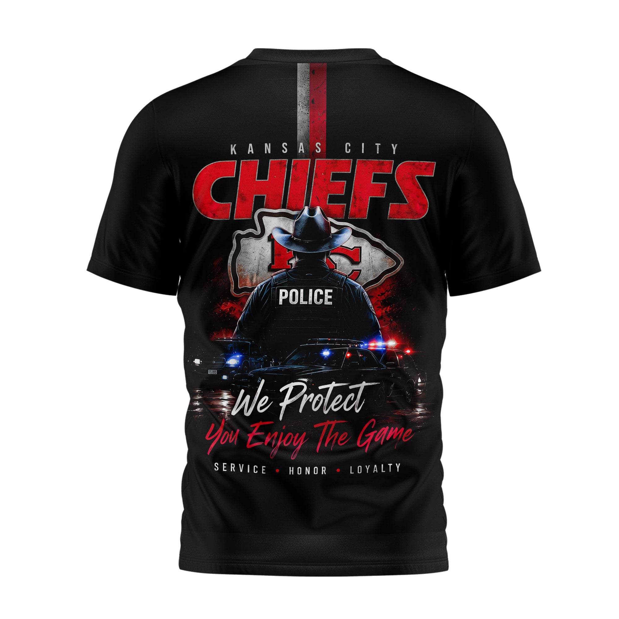 Kc.chiefs | Premium  Police Tribute Team 3d Shirt Nf1