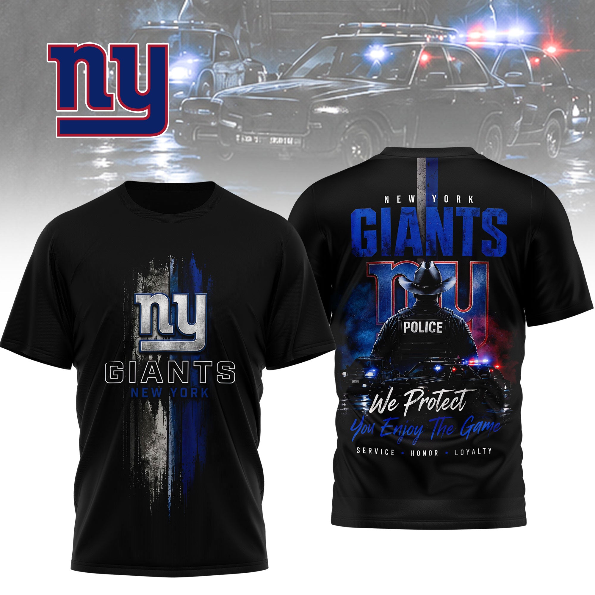 Ny.giants | Premium  Police Tribute Team 3d Shirt Nf1