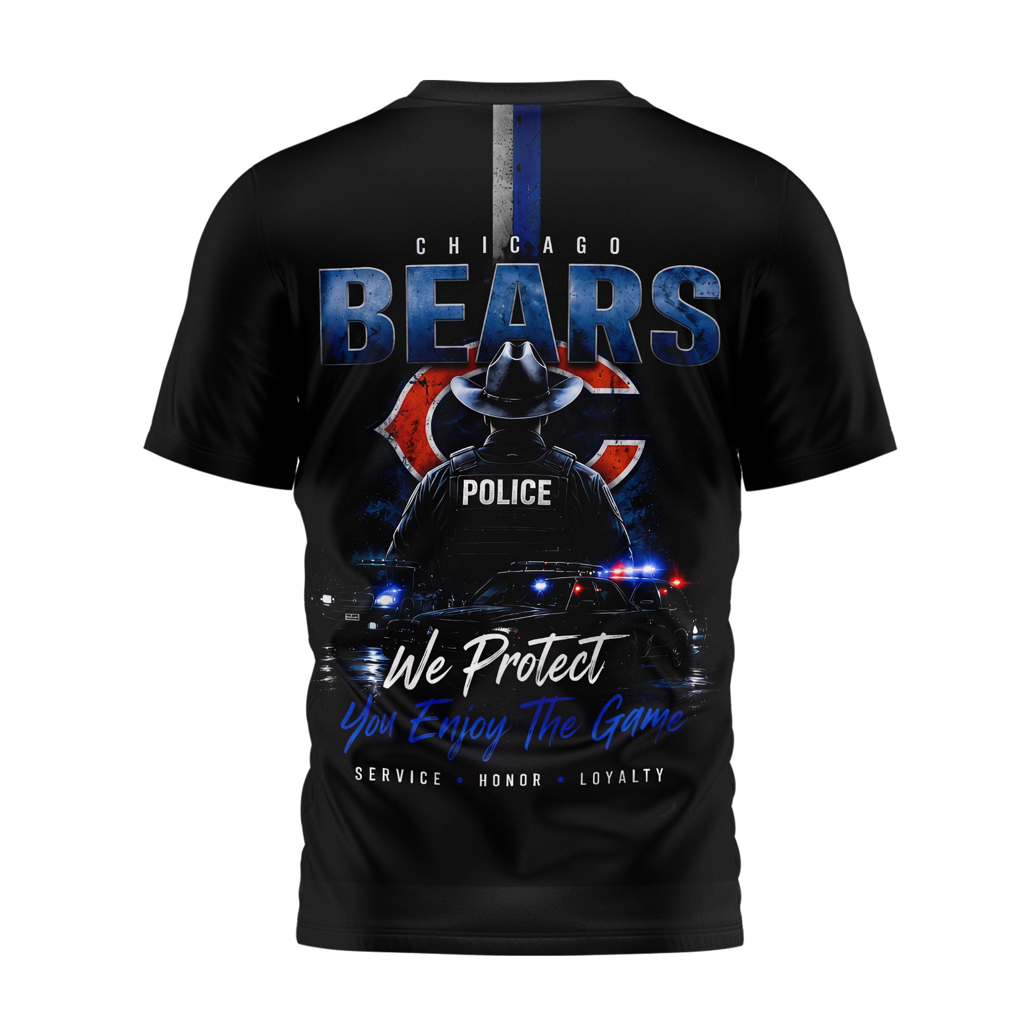 C.bears | Premium  Police Tribute Team 3d Shirt Nf1