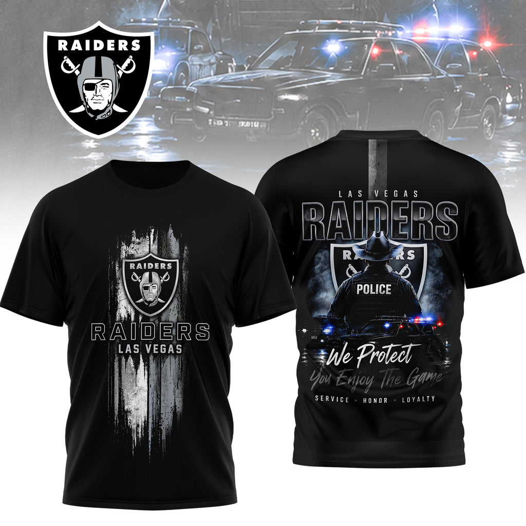 Lv.raiders | Premium  Police Tribute Team 3d Shirt Nf1