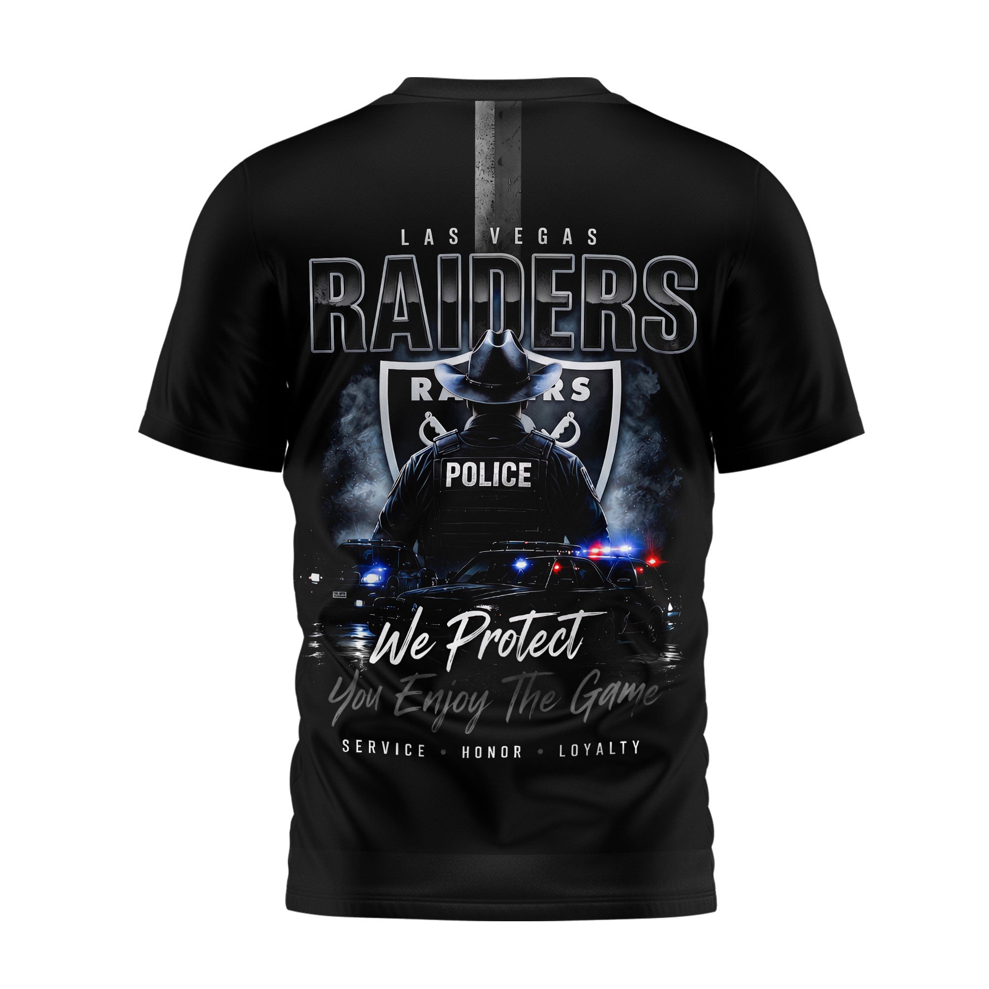 Lv.raiders | Premium  Police Tribute Team 3d Shirt Nf1