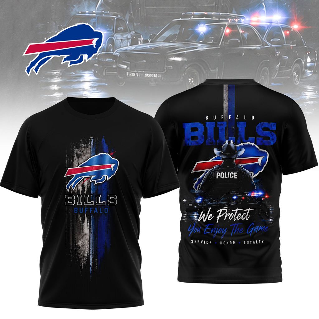 B.bills | Premium  Police Tribute Team 3d Shirt Nf1