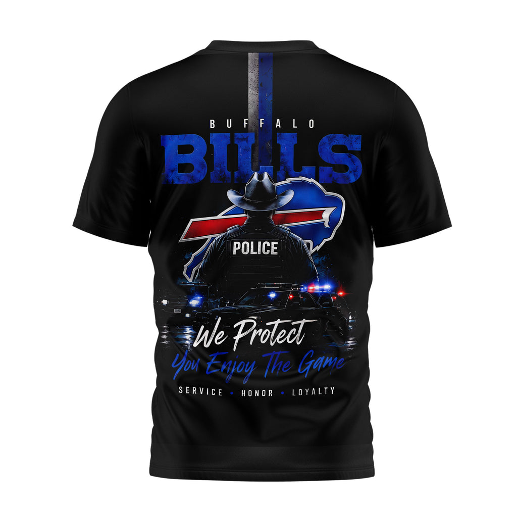 B.bills | Premium  Police Tribute Team 3d Shirt Nf1