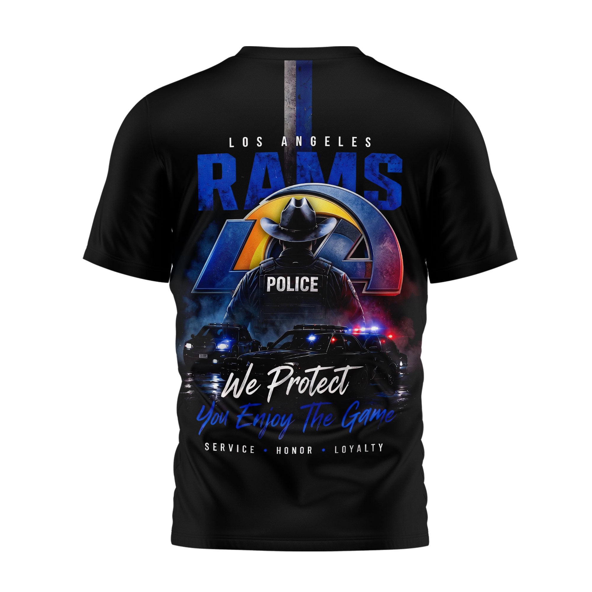 La.rams | Premium  Police Tribute Team 3d Shirt Nf1