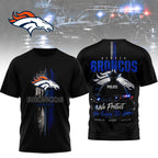 D.broncos | Premium  Police Tribute Team 3d Shirt Nf1