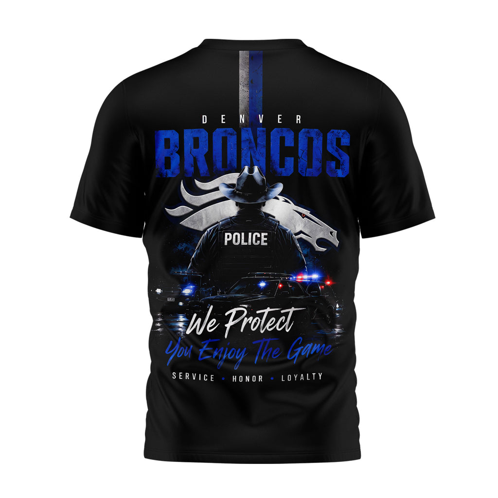 D.broncos | Premium  Police Tribute Team 3d Shirt Nf1