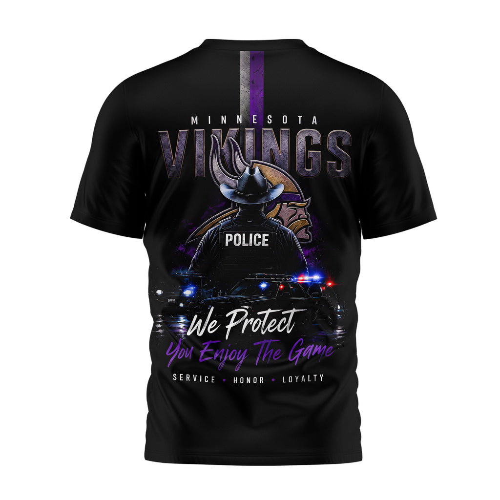 M.vikings | Premium  Police Tribute Team 3d Shirt Nf1