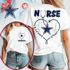 D.cowboys | Premium  Nurse Heart Team 3d Shirt Nf1