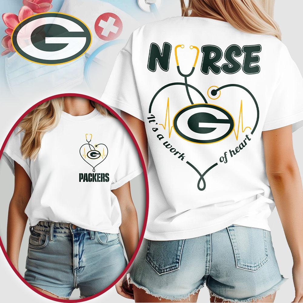 Gb.packers | Premium  Nurse Heart Team 3d Shirt Nf1