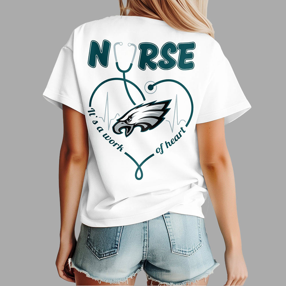 P.eagles | Premium  Nurse Heart Team 3d Shirt Nf1