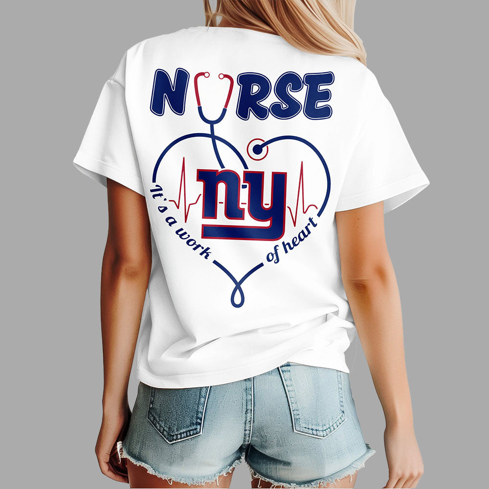 Ny.giants | Premium  Nurse Heart Team 3d Shirt Nf1