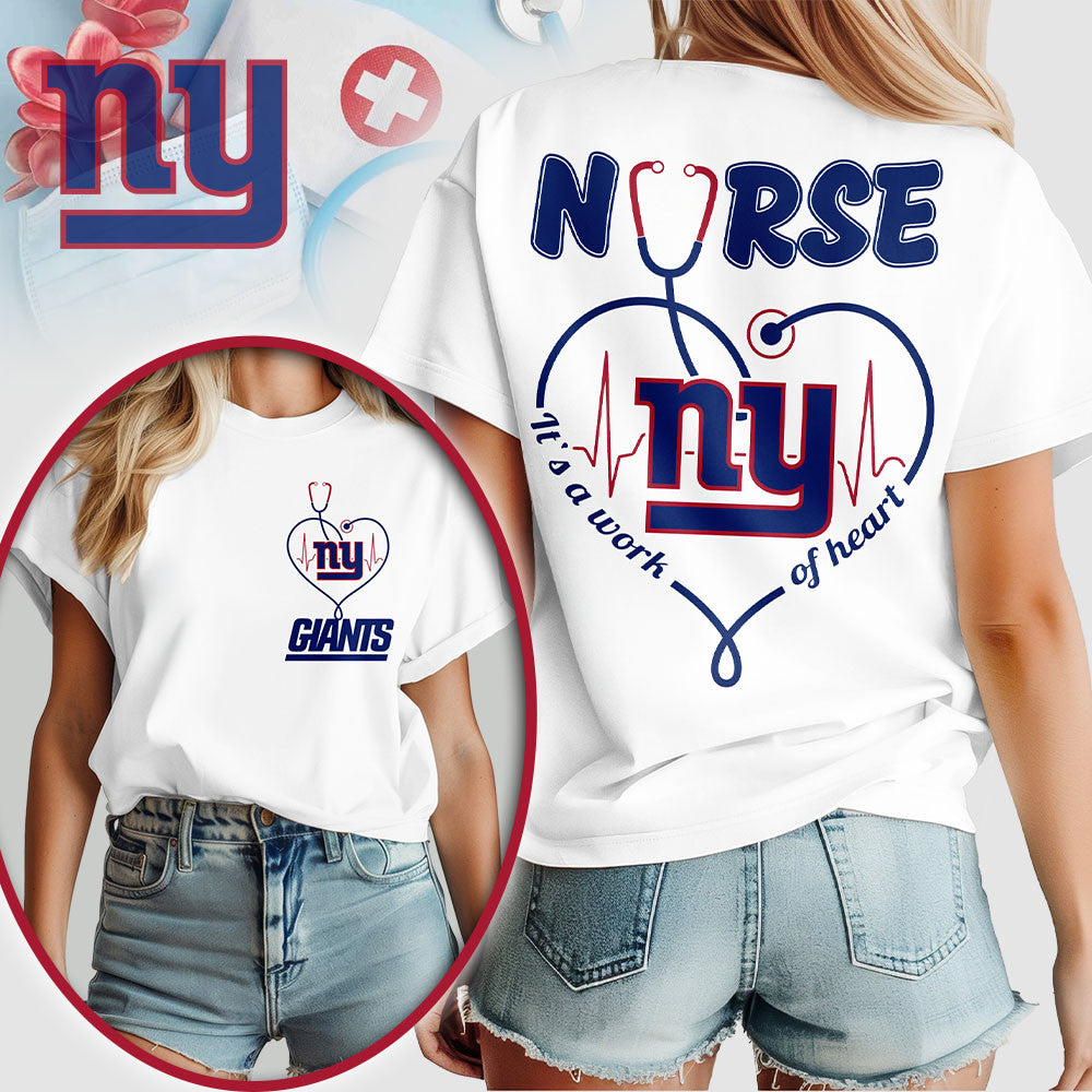 Ny.giants | Premium  Nurse Heart Team 3d Shirt Nf1