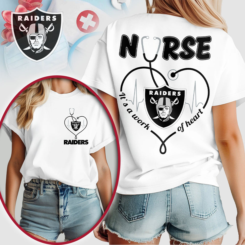 Lv.raiders | Premium  Nurse Heart Team 3d Shirt Nf1
