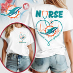 M.dolphins | Premium  Nurse Heart Team 3d Shirt Nf1