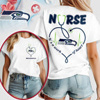 S.seahawks | Premium  Nurse Heart Team 3d Shirt Nf1