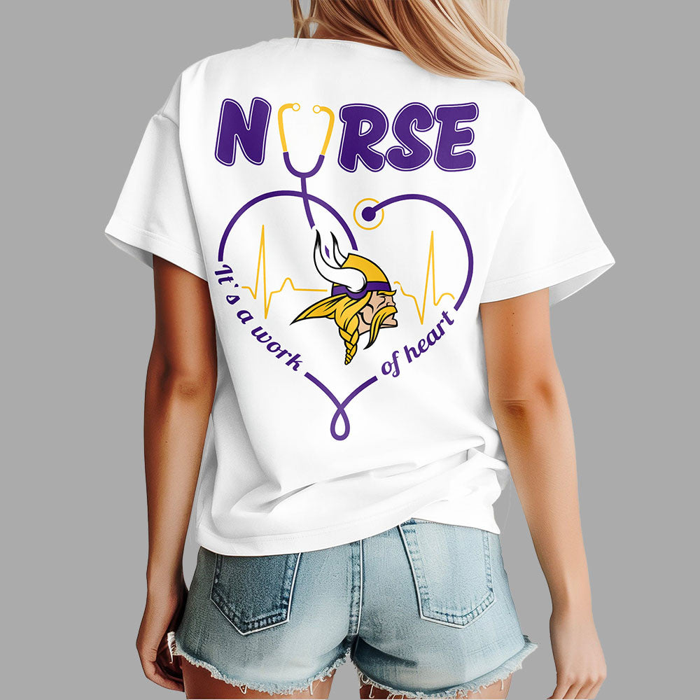 M.vikings | Premium  Nurse Heart Team 3d Shirt Nf1