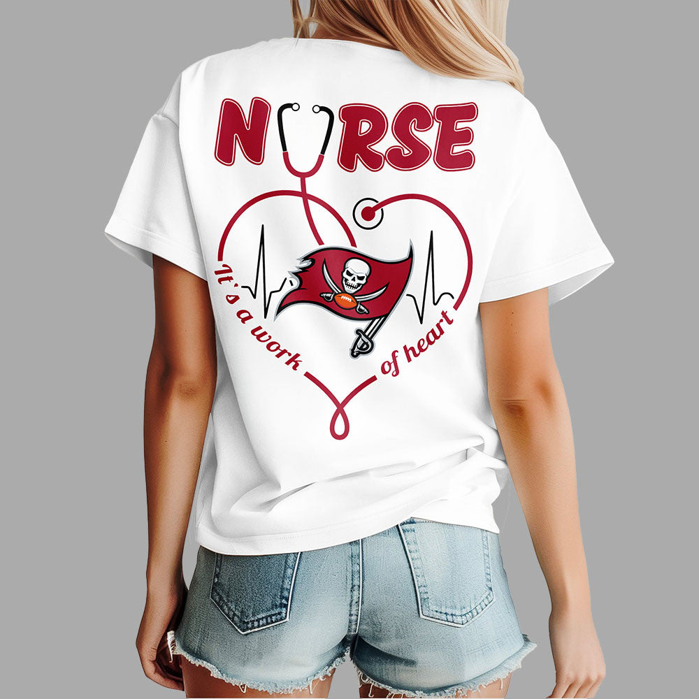 Tb.buccaneers | Premium  Nurse Heart Team 3d Shirt Nf1