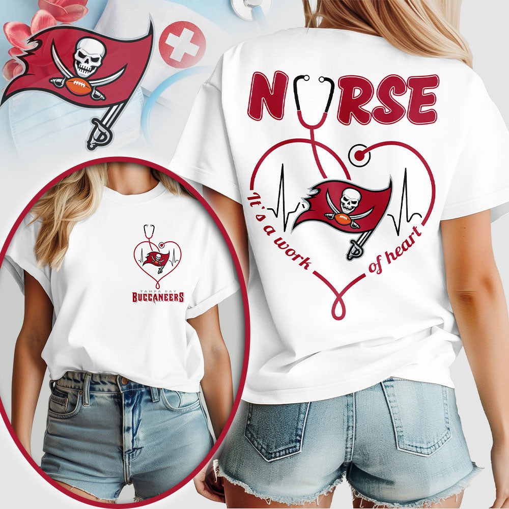 Tb.buccaneers | Premium  Nurse Heart Team 3d Shirt Nf1