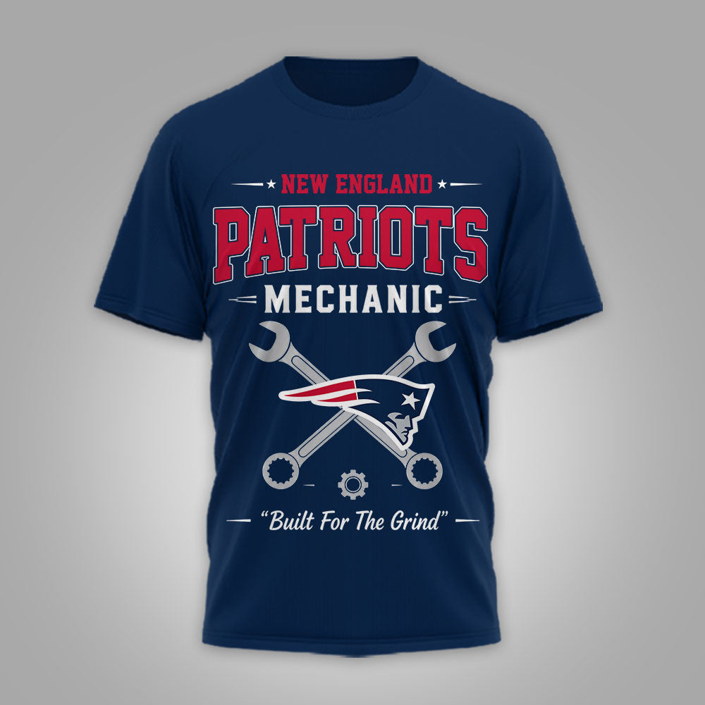 Ne.patriots | Premium  Built For The Grind 3d Shirt Nf1