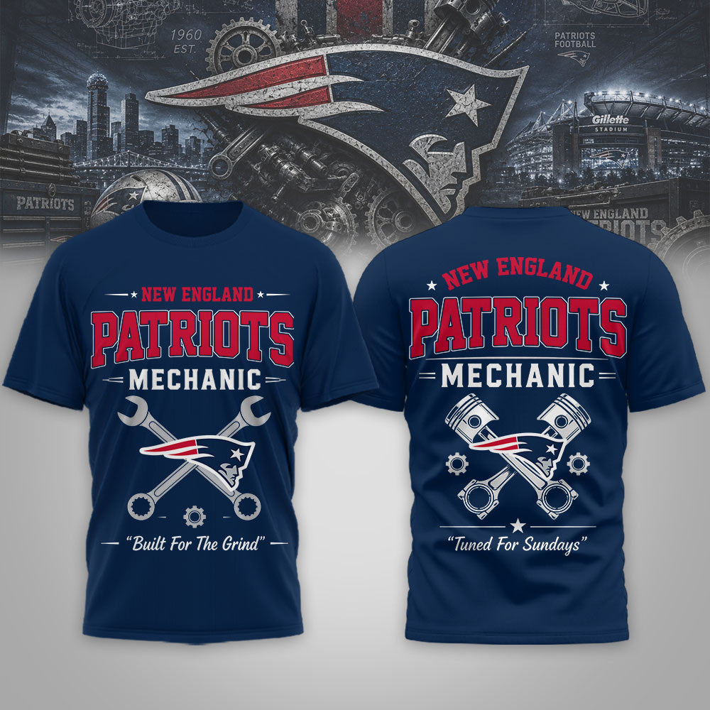 Ne.patriots | Premium  Built For The Grind 3d Shirt Nf1