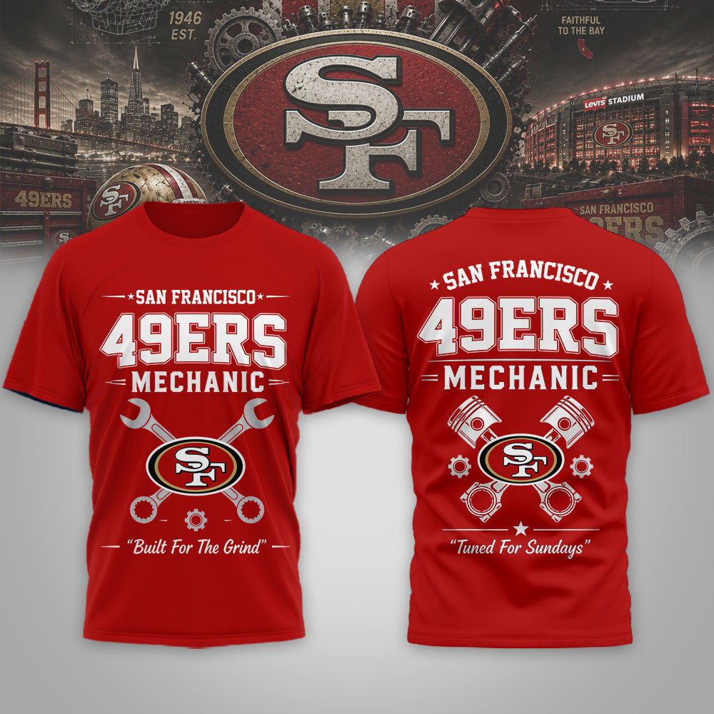 Sf.49ers | Premium  Built For The Grind 3d Shirt Nf1
