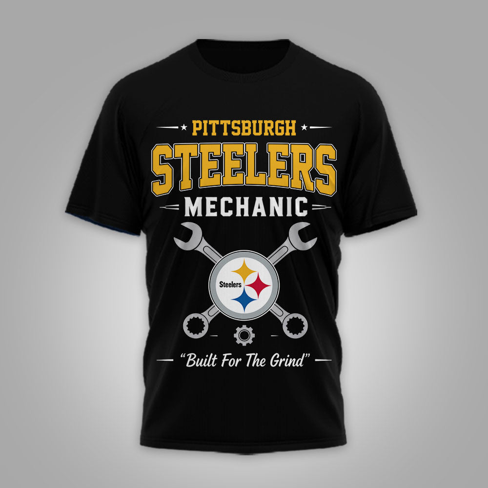 P.steelers | Premium  Built For The Grind 3d Shirt Nf1